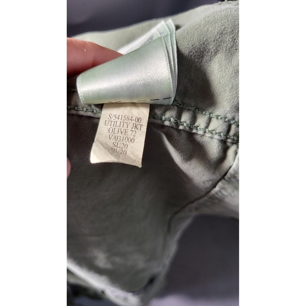 Gap Y2k Army Green Utility Jacket Military Anorak Drawstring Waist Lightweight - Picture 9 of 10